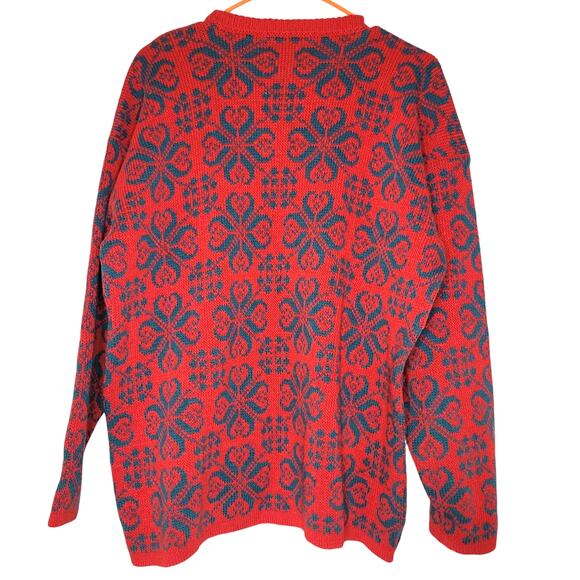 Vintage Figgjo 100% Virgin Wool Norwegian sz L - Picture 2 of 5